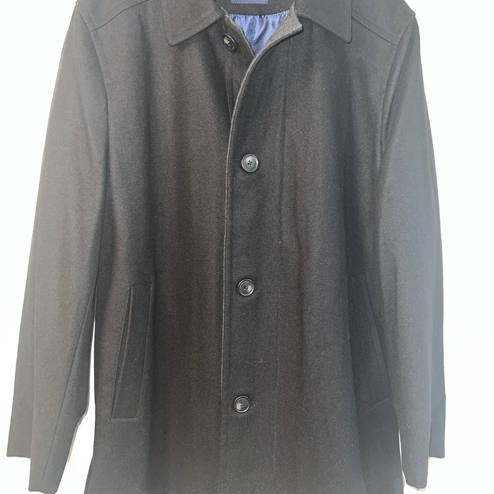 Hart Schaffner Marx Classic Black Pea Coat